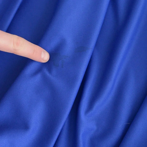 Vintage 80's After Dark Royal Blue Swing Dress with Bow 9/10 - Picture 8 of 15